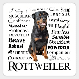 Rottweiler Traits Magnet